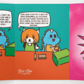 Faire-part Trois Volets Catastrophe du pain d'anniversaire (Intérieur au milieu)