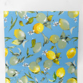 Faire-part Trois Volets citrons aquarelle 27 (Intérieur en premier)