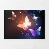 Faire-part Trois Volets Clowing Night Butterflies (Page de couverture)