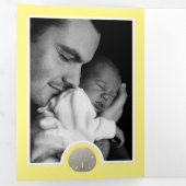 Faire-part Trois Volets Dollars de sable & Burlap, 3 Photo Collage de la n (Intérieur en premier)