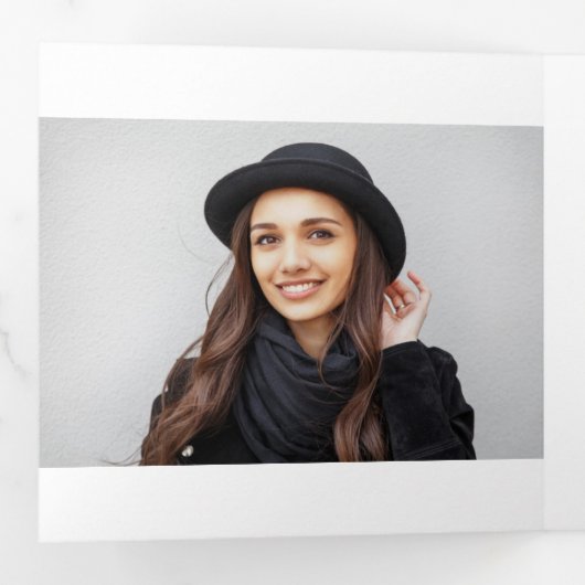 Faire-part Trois Volets Fancy Graduate Multi Photo (Intérieur en premier)