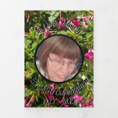 Faire-part Trois Volets Floral Four O'Clock's Patch Five (Page de couverture)