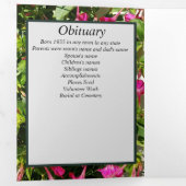 Faire-part Trois Volets Floral Four O'Clock's Patch Five (Intérieur en premier)