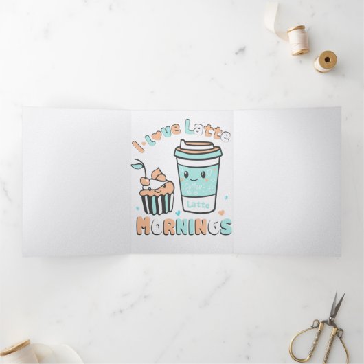 Faire-part Trois Volets J'Aime Les Derniers Matins (Intérieur)