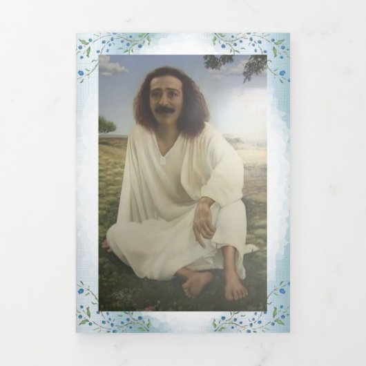 Faire-part Trois Volets Meher Baba, colline de l'isolement, semence d'amou (Page de couverture)