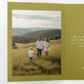 Faire-part Trois Volets Minimal Christmas Family Arch Photo (Intérieur en premier)