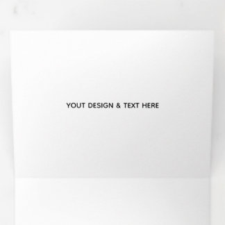 Faire-part Trois Volets Minimaliste Blanc Élégant pour Toutes les Occasion