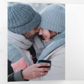 Faire-part Trois Volets Modern 3 Photo Script Mariage Enregistrer la date (Intérieur en premier)