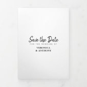 Faire-part Trois Volets Modern Save the Date Mariage photo (Page de couverture)