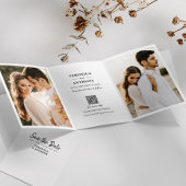 Faire-part Trois Volets Modern Save the Date Mariage photo