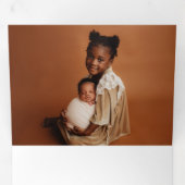 Faire-part Trois Volets "Notre petit miracle" naissance personnalisable (Intérieur en premier)