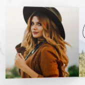 Faire-part Trois Volets Panoramic Graduate Tri-Fold Announcement (Intérieur en premier)