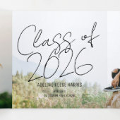 Faire-part Trois Volets Panoramic Graduate Tri-Fold Announcement (Intérieur au milieu)