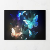 Faire-part Trois Volets Papillon de nuit (Page de couverture)