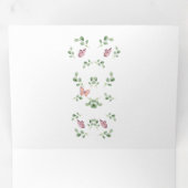 Faire-part Trois Volets Papillons Mignons Tout Autour Du Baby shower (Intérieur en premier)