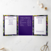 Faire-part Trois Volets Poème photo de Mémorial mixte (Intérieur)