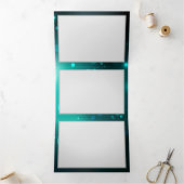 Faire-part Trois Volets Skeleton Keys on Green Background (Intérieur)