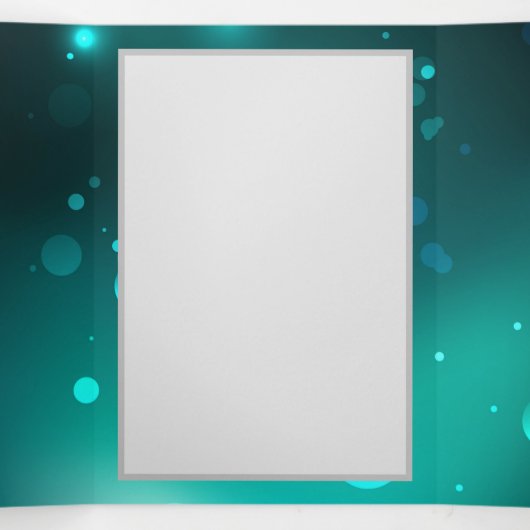 Faire-part Trois Volets Skeleton Keys on Green Background (Intérieur au milieu)