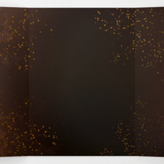 Faire-part Trois Volets Steampunk Rusty Background (Intérieur au milieu)