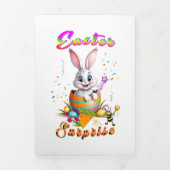 Faire-part Trois Volets Surprise de Pâques (Page de couverture)