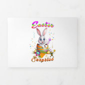 Faire-part Trois Volets Surprise de Pâques (Page de couverture)