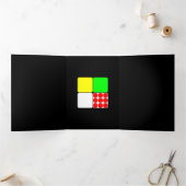 Faire-part Trois Volets Tour de France Jerseys 3 Noirs (Intérieur)