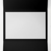 Faire-part Trois Volets Vibrant infinity with rainbow butterfly on black (Intérieur au milieu)