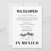 Faire-part Tropical Beach Elopement (Dos)