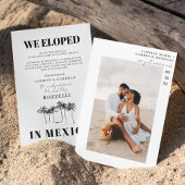 Faire-part Tropical Beach Elopement