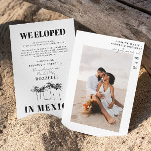 Faire-part Tropical Beach Elopement