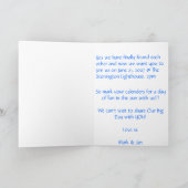 Faire-part Tunnel of Love Save the Date! ! ! (Intérieur)