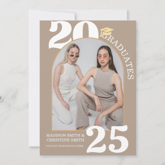 Faire-part Twin Arch Photo College Lycée (Devant)