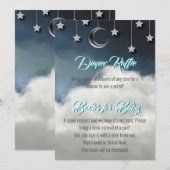 Faire-part Twinkle Little Star Diaper Raffle & Livres pour bé (Devant / Derrière)