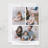 Faire-part Twinkle Star Genre Neutre Nouveau-né Naissance du  (Dos)