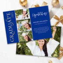 Typographie 4 Photo Marine et Gold Graduation