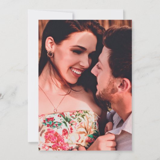 Faire-part Typographie du Maze Photo Enregistrer la date (Dos)