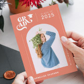 Faire-part Typographie élégante moderne photo année diplômé