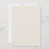 Faire-part Typographie Moderne Annonce de Grossesse Beige (Dos)