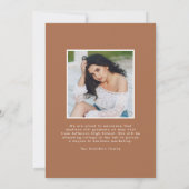 Faire-part Typographie moderne de l'argile grise 2 Diplôme ph (Dos)