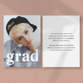 Faire-part Typographie moderne Diplôme photo