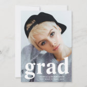 Faire-part Typographie moderne Diplôme photo (Devant)