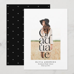Faire-part Typographie moderne élégant élégant audacieux anno