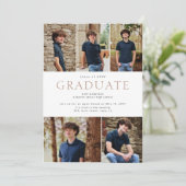 Faire-part Typographie moderne en gras 5 Collage de photos Di (Debout devant)