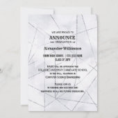 Faire-part Typographie moderne Gras Graduation minimale de la (Dos)