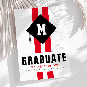 Faire-part Typographie Moderne pour la Remise de Diplômes Mas
