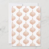 Faire-part Typographie or rose moderne Chritsmas (Dos)