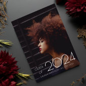 Faire-part Ultra minimal Photo moderne 2024 Graduation