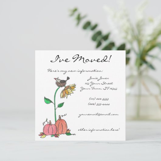 Faire-part Un Endroit Agréable Pour Nourrir (Debout devant)