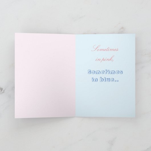 Faire-part Un nouveau bébé arrive ? Envoie un peu de joie ! (Intérieur)