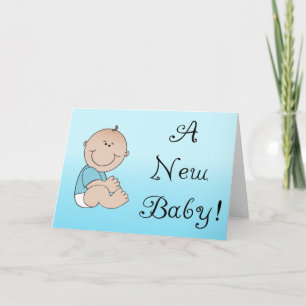 Faire-part Un nouveau bébé - Garçon